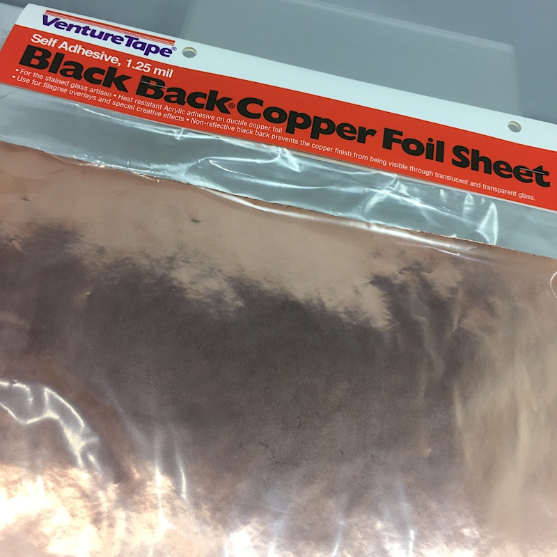 Black Back copper foil sheet