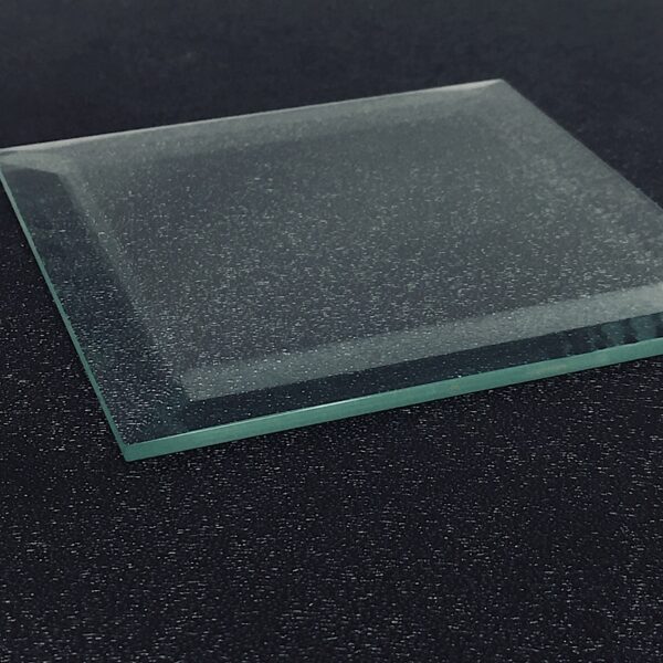 Glass bevel, square, edge detail